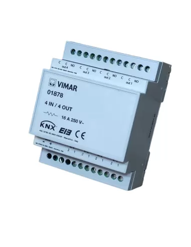 Vimar 01878 Dispositivo 4 Entradas 4 Salidas Knx Eib